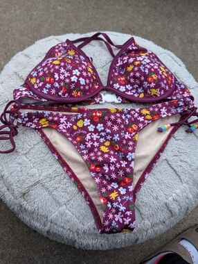 Loco Boutique Blue Label 2 Piece Bikini Set Size Medium